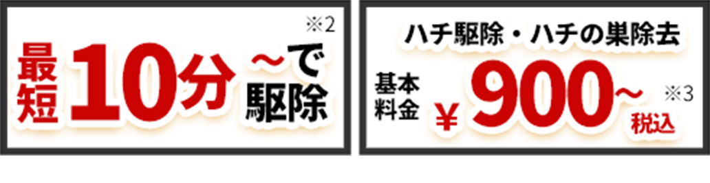 最短10分～で駆除,ハチ駆除・ハチの巣除去4000円～